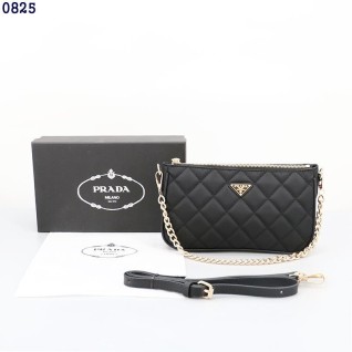프라다 리나일론 포코노 퀄팅 체인 숄더 & 크로스백