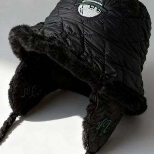 말본 패딩 버킷햇 플리스 귀달이